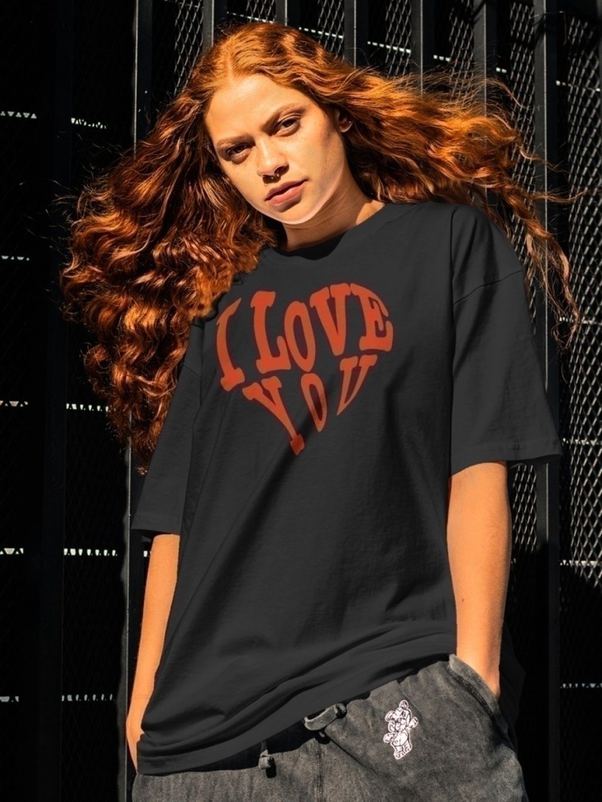 Футболка оверсайз любовь сердце 2