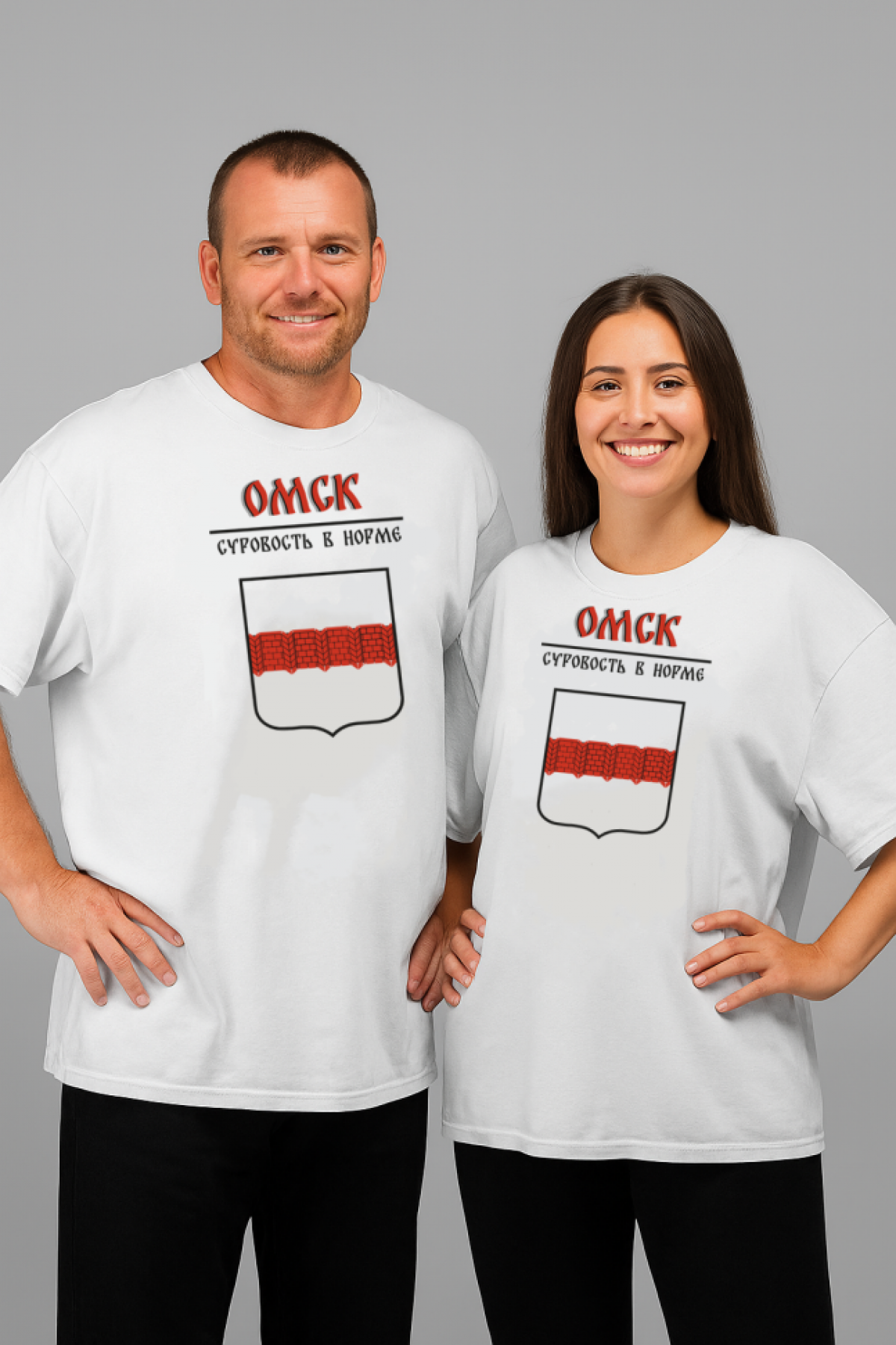 Футболка оверсайз с гербом Омск 1