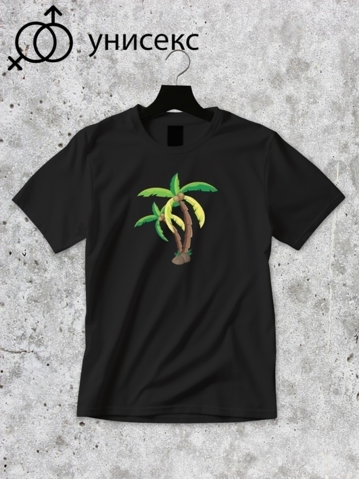 Футболка оверсайз принтом пальма 1