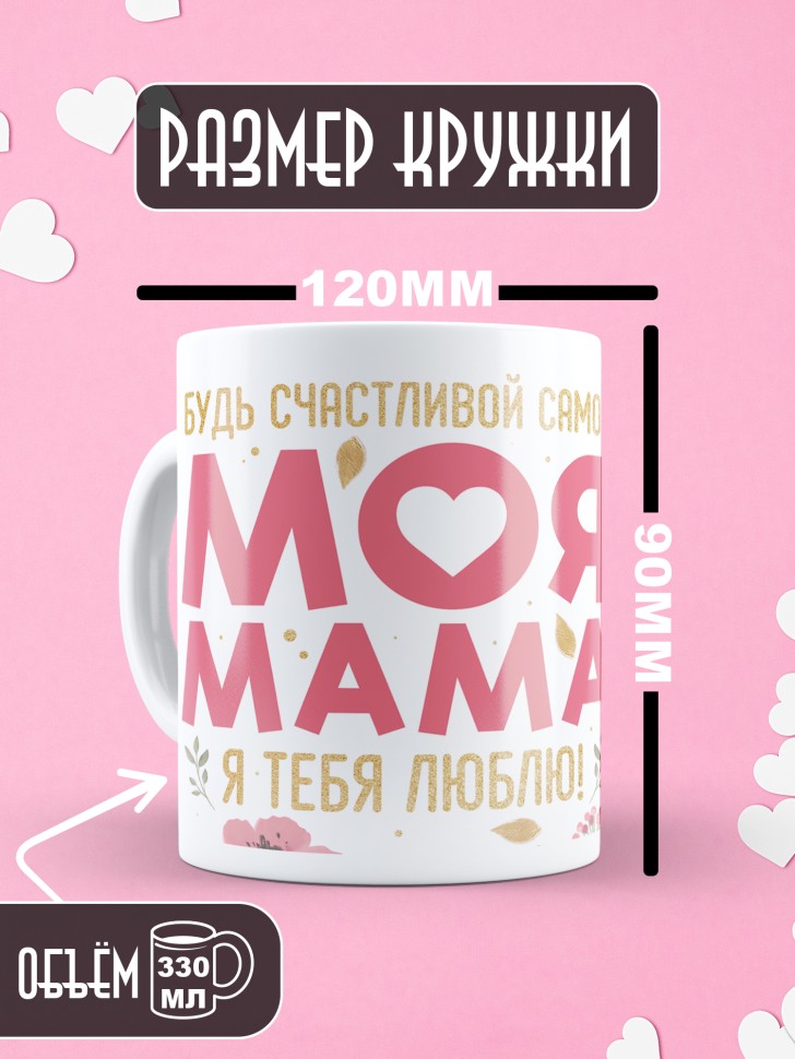 Кружка маме в подарок от дочери