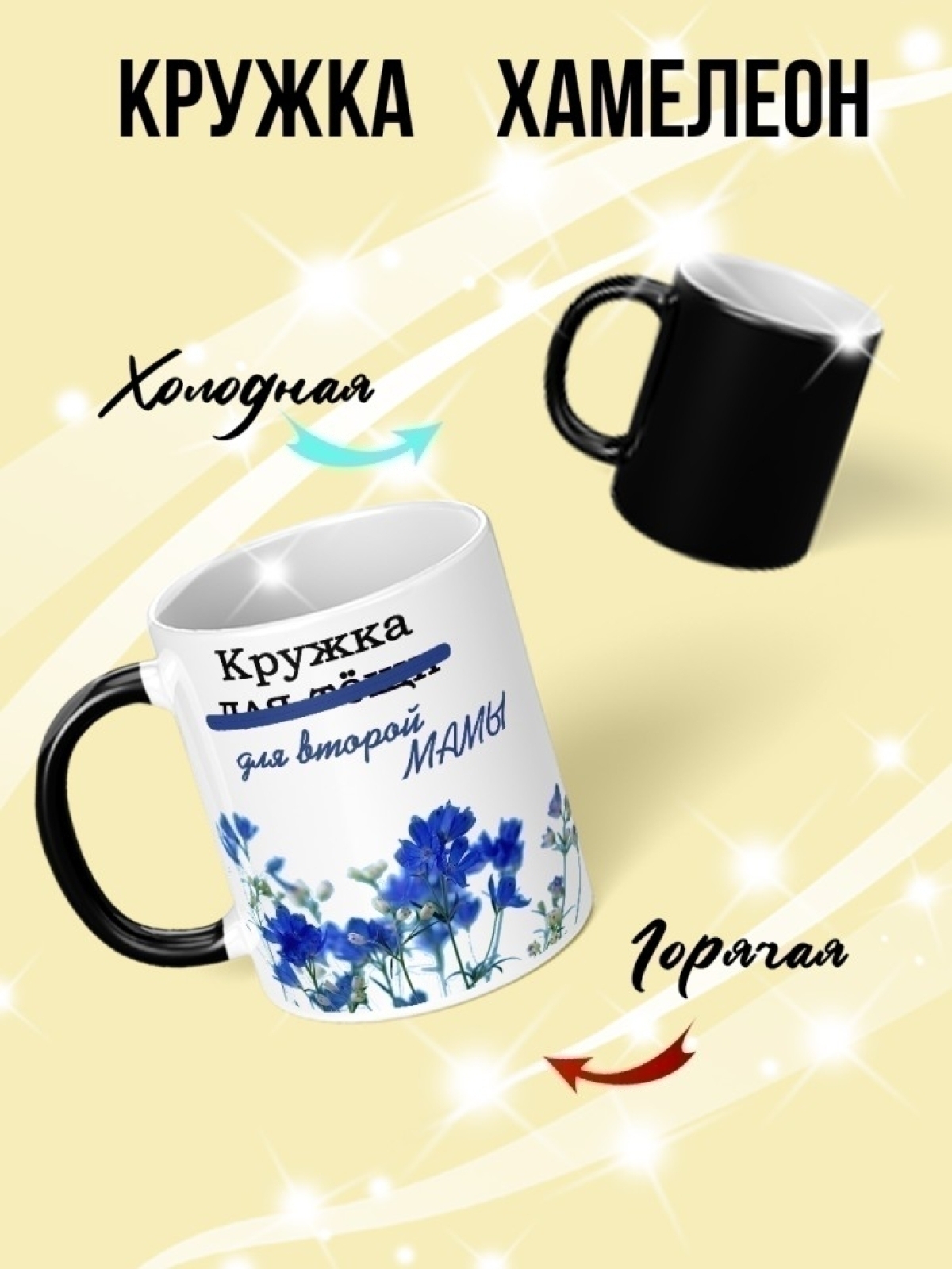 Кружка хамелеон подарок на день рождения теще.