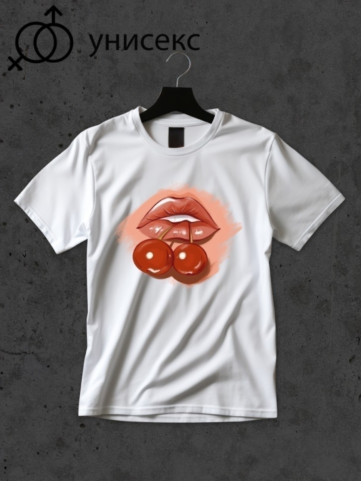 Футболка оверсайз с принтом губы 5 Футболка оверсайз с принтом губы 5