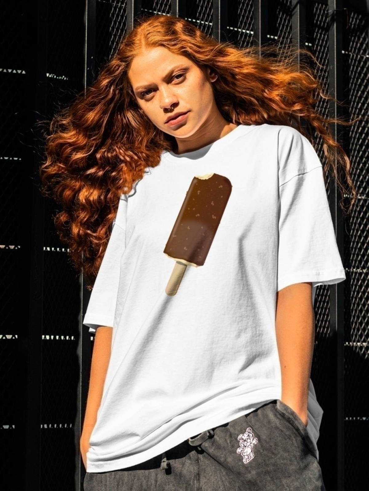 Футболка оверсайз с принтом мороженное 7 Футболка оверсайз с принтом мороженное 7