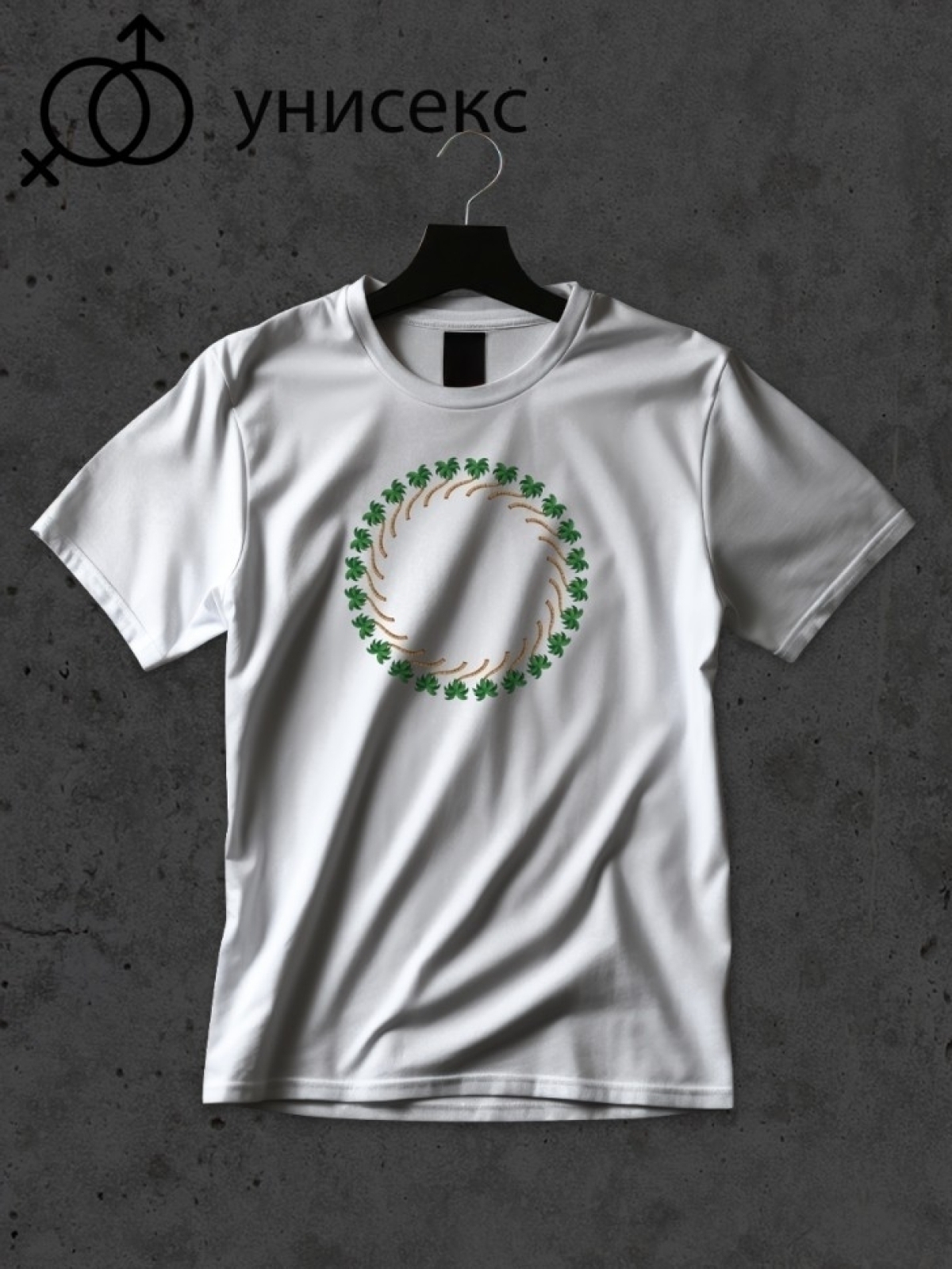 Футболка оверсайз принтом пальма 2