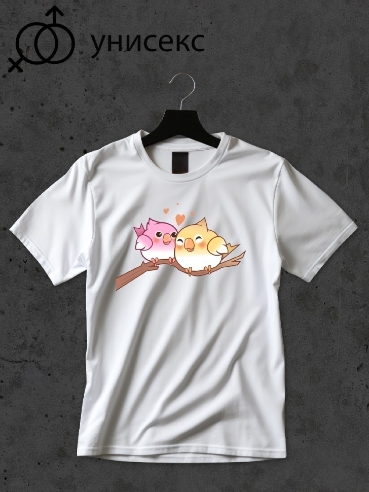 Футболка оверсайз принтом птица 1