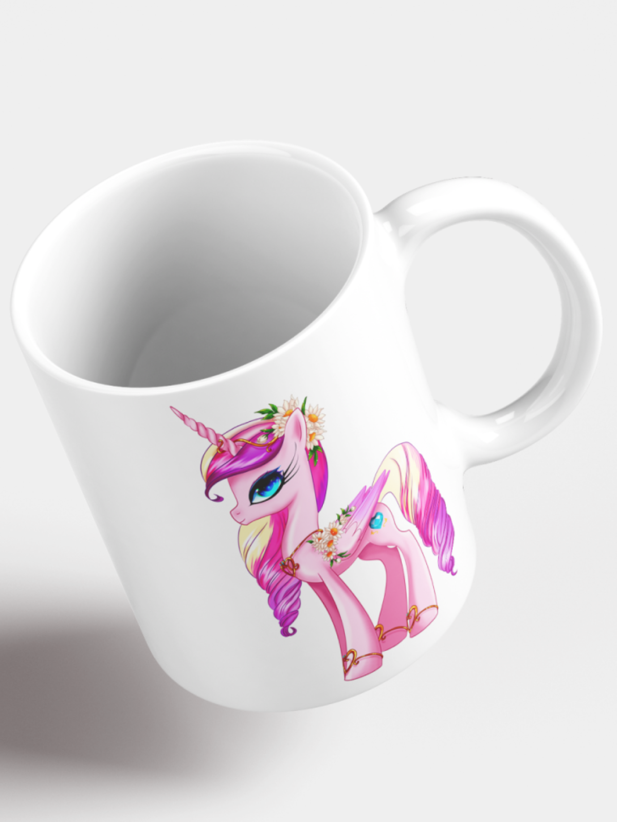 Кружка керамическая подарочная для ребенка принт Единорог