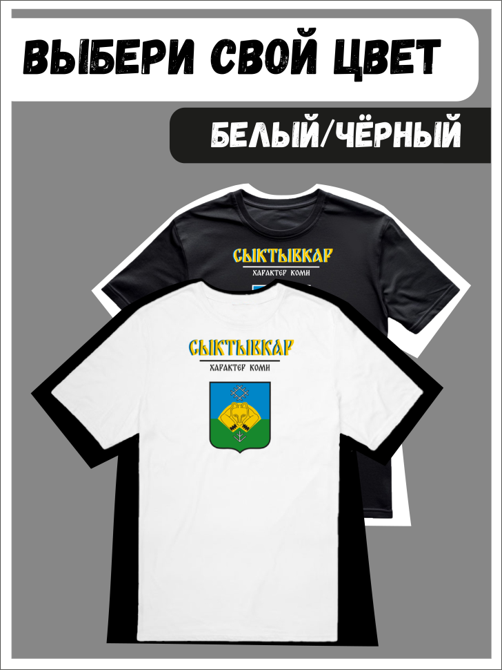 Футболка оверсайз с гербом Сыктывкар 1