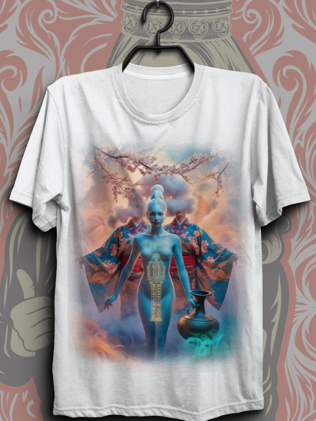 Футболка оверсайз белая унисекс Водолей