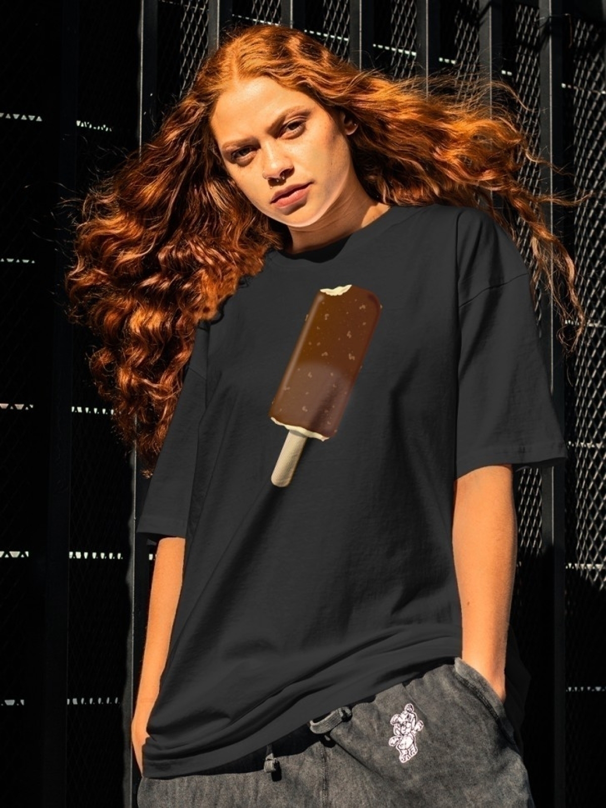 Футболка оверсайз с принтом мороженное 7 Футболка оверсайз с принтом мороженное 7