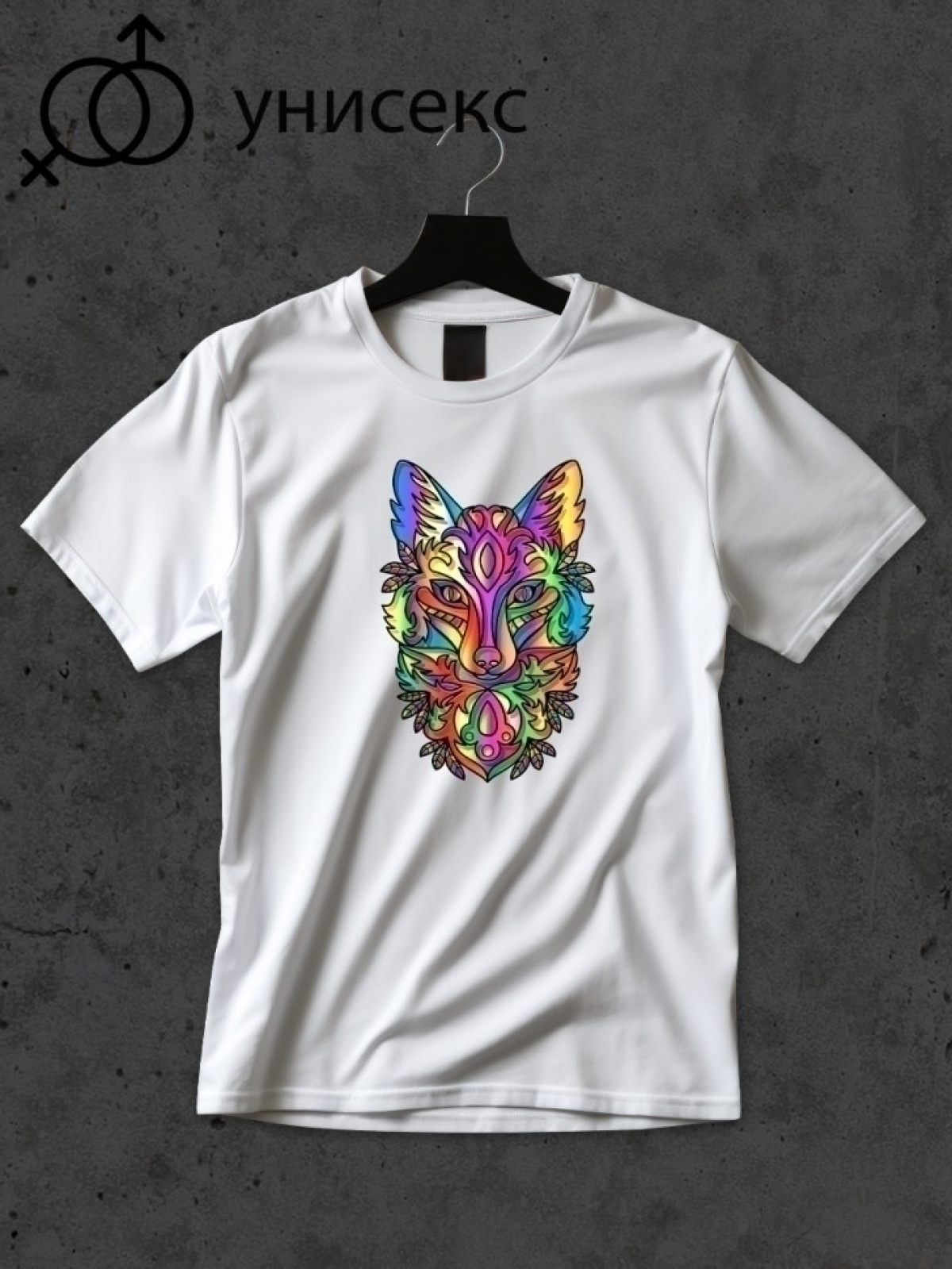 Футболка оверсайз принтом лиса 4