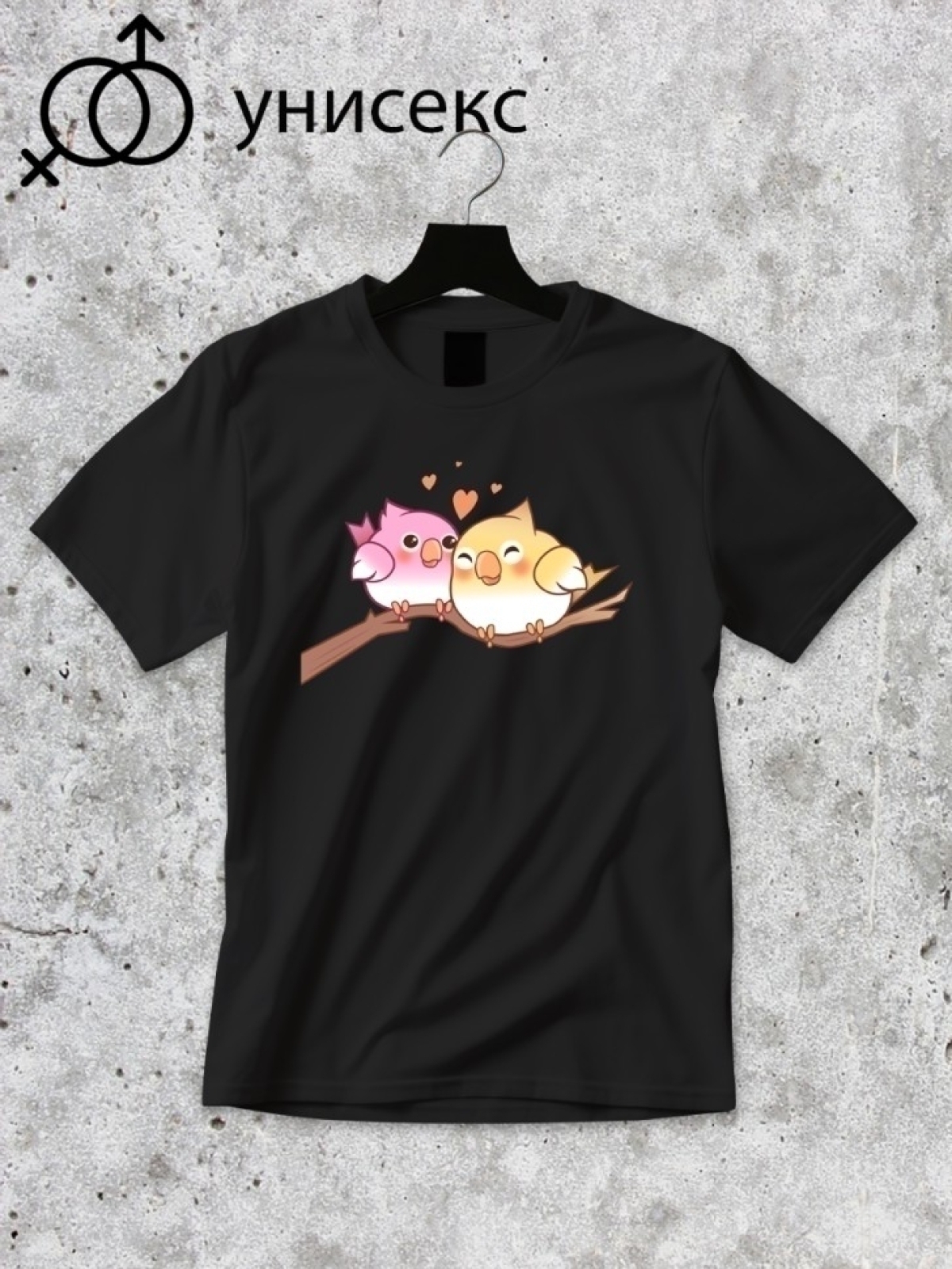 Футболка оверсайз принтом птица 1