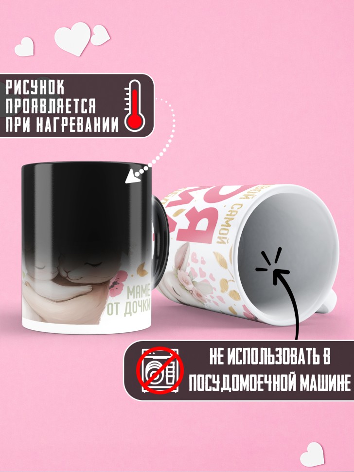 Кружка хамелеон маме в подарок от дочери 