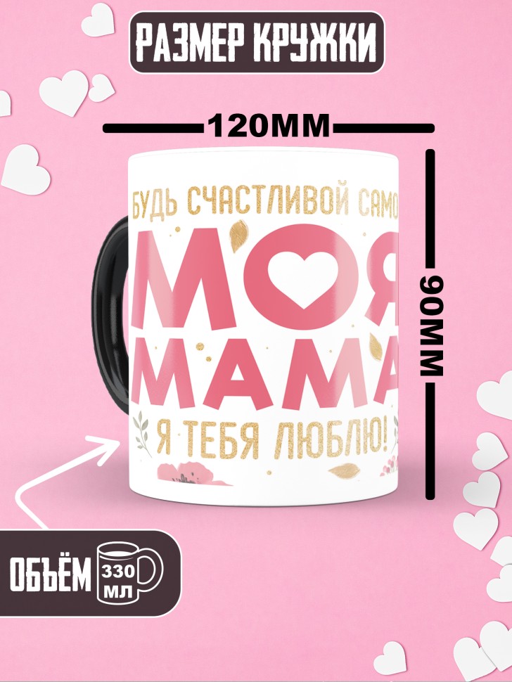 Кружка хамелеон маме в подарок от дочери 