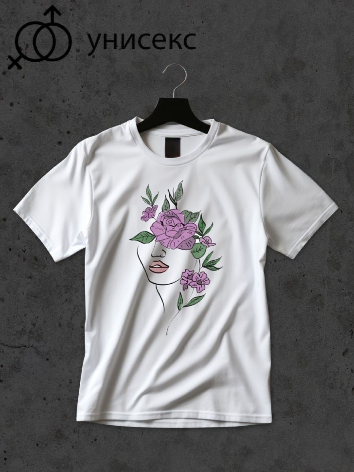 Футболка оверсайз с принтом губы 6