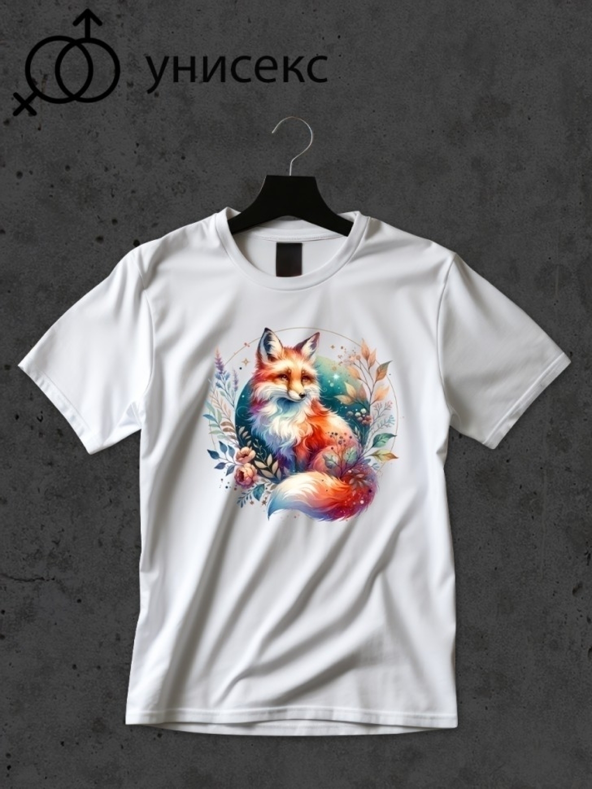Футболка оверсайз принтом лиса 5