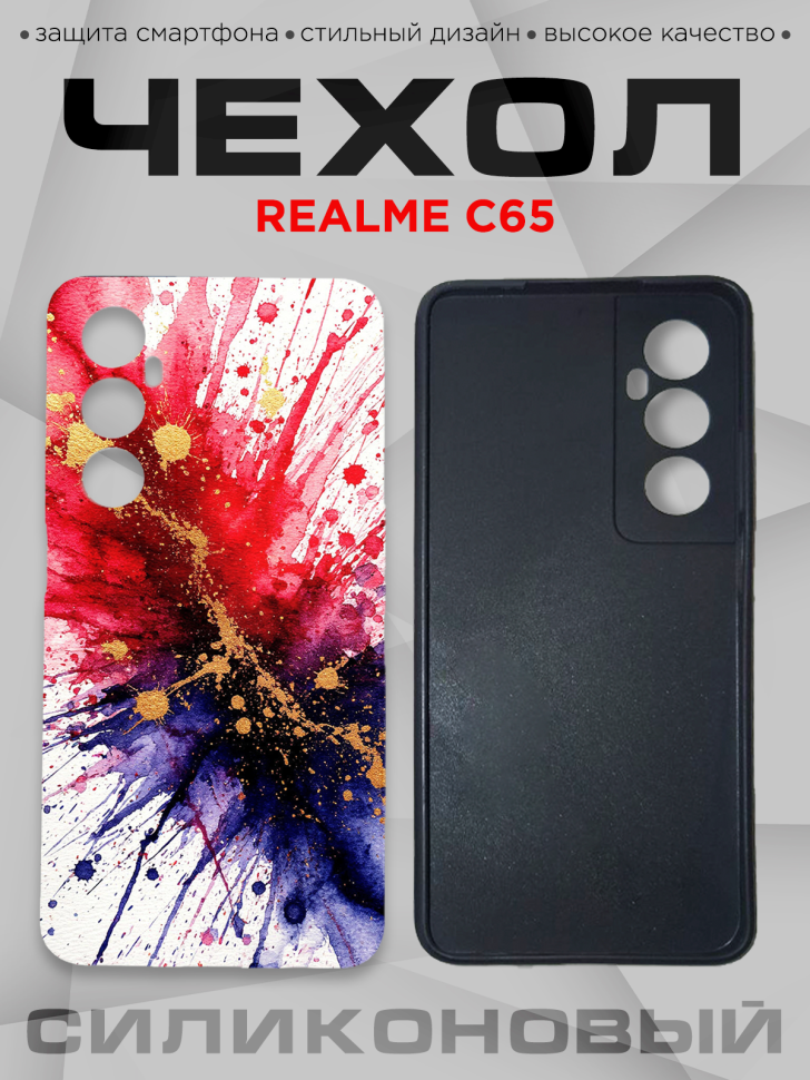 Чехол для смартфона Realme C65 силиконовый 
