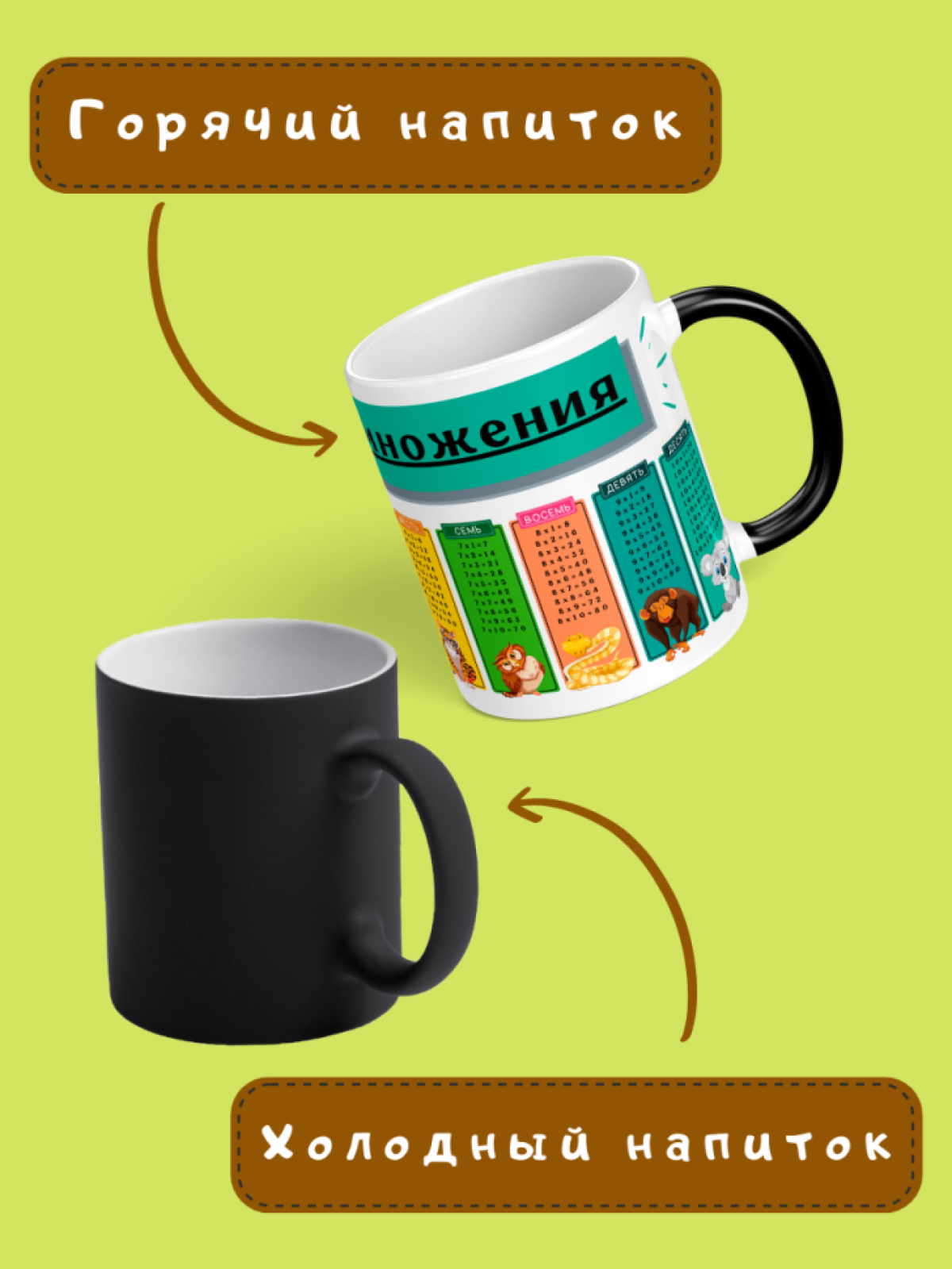 Кружка хамелеон с приколом и принтом любимому внуку