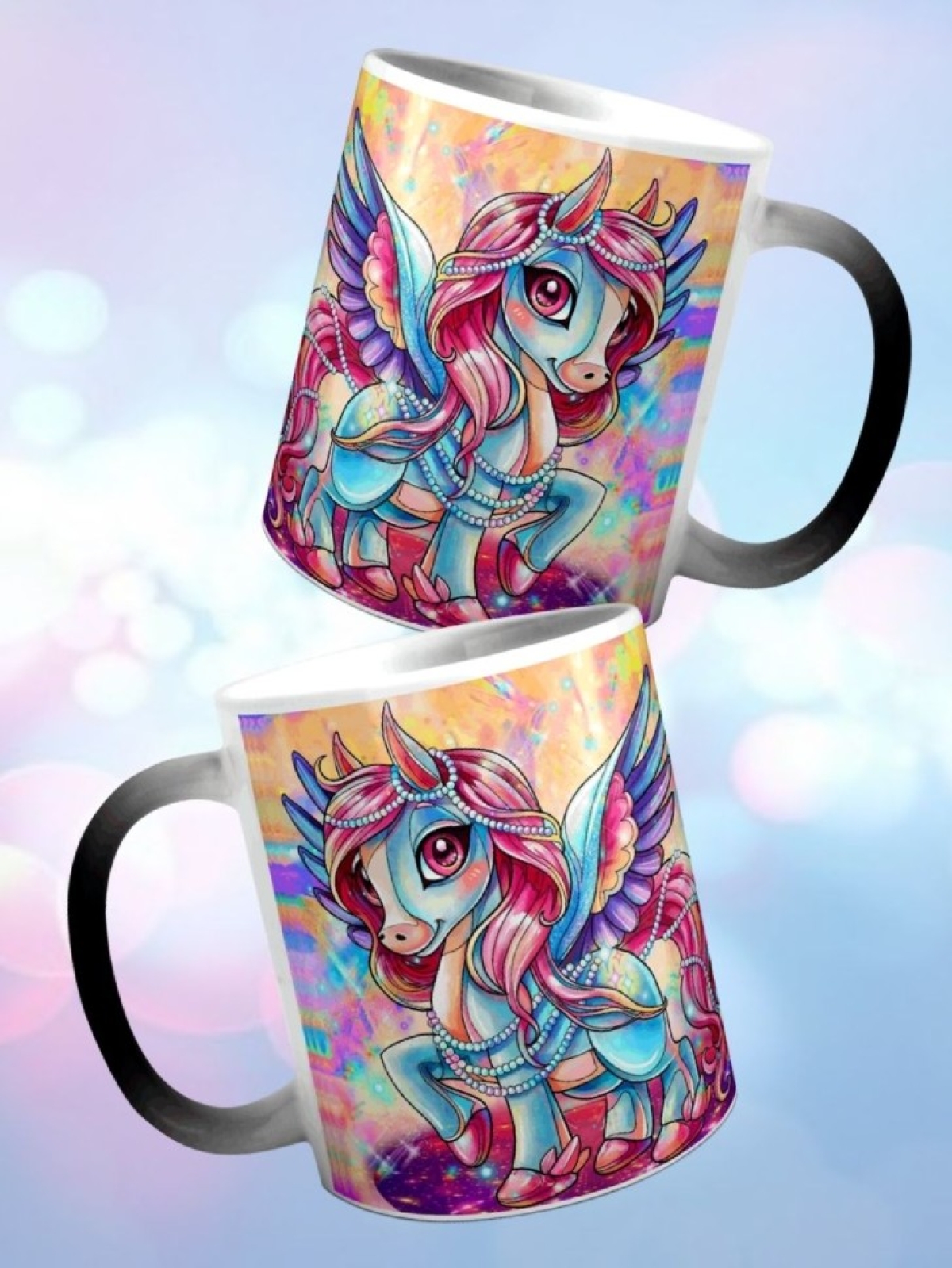 Кружка хамелеон Радужный пони единорог Кружка хамелеон Радужный пони единорог