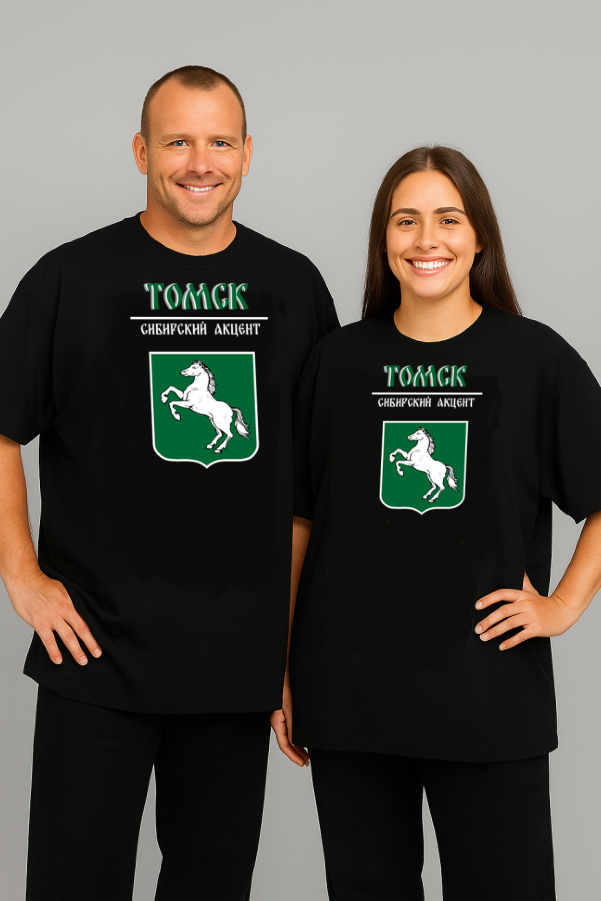 Футболка оверсайз с гербом Томск 2 Футболка оверсайз с гербом Томск 2