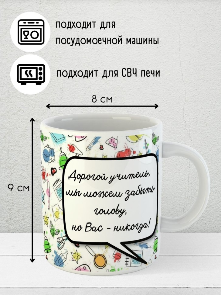 Кружка подарок учителю на выпускной последний звонок прикол