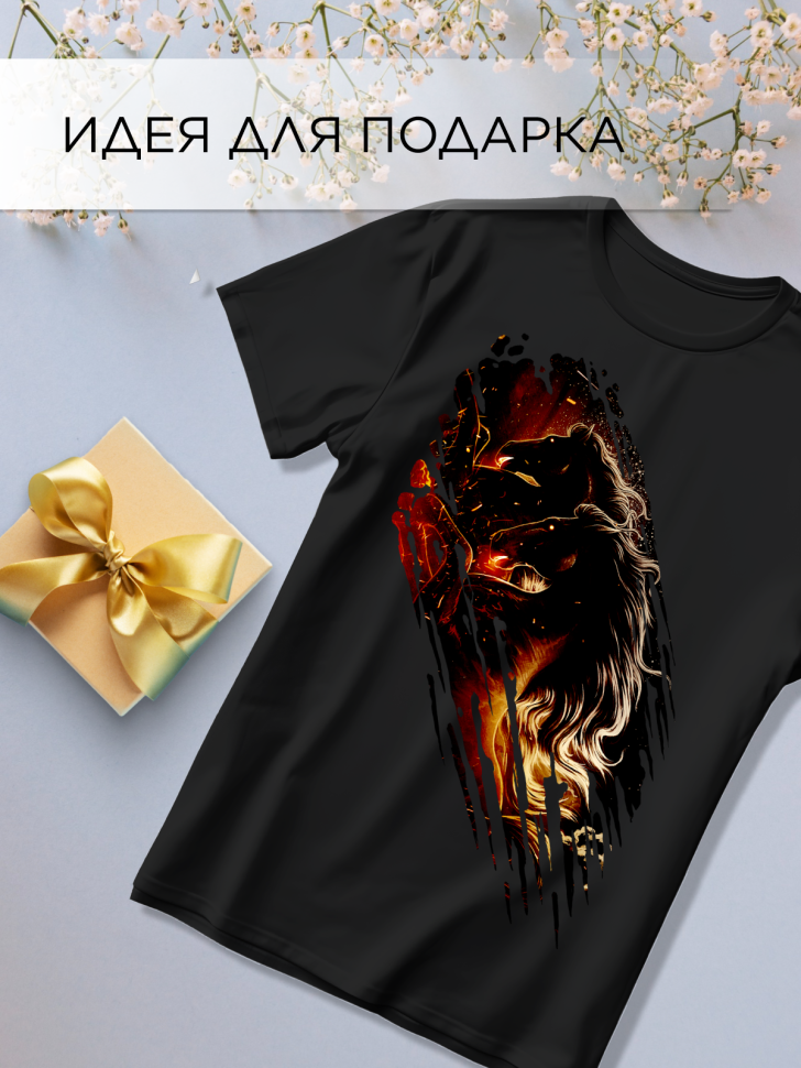 Футболка оверсайз универсальная с принтом Кони