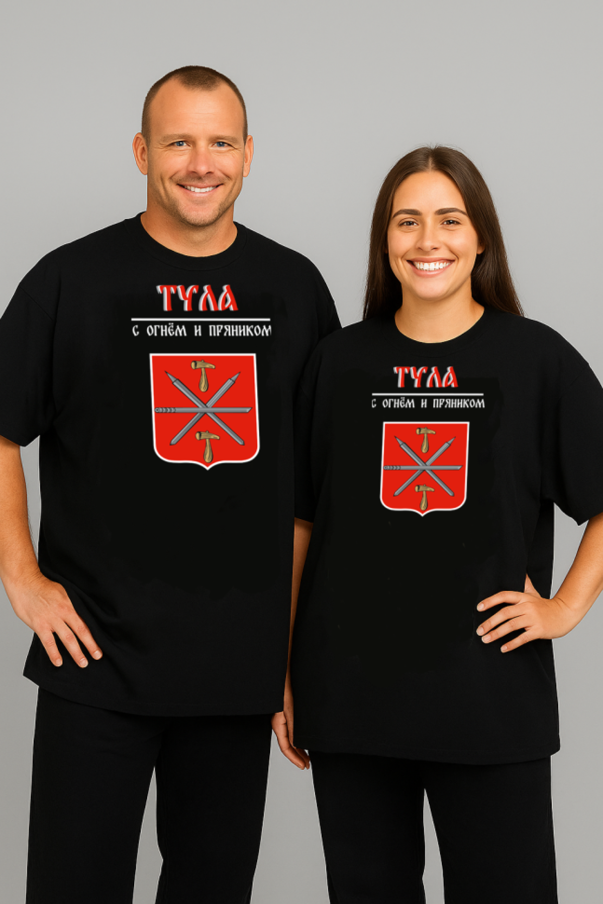 Футболка оверсайз с гербом Тула 2 Футболка оверсайз с гербом Тула 2