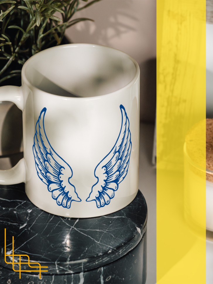 Кружка керамическая сувенир с принтом подарок на День ангела