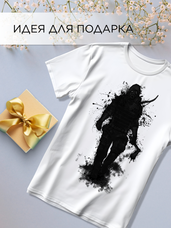 Футболка оверсайз универсальная с принтом Тьма Футболка оверсайз универсальная с принтом Тьма