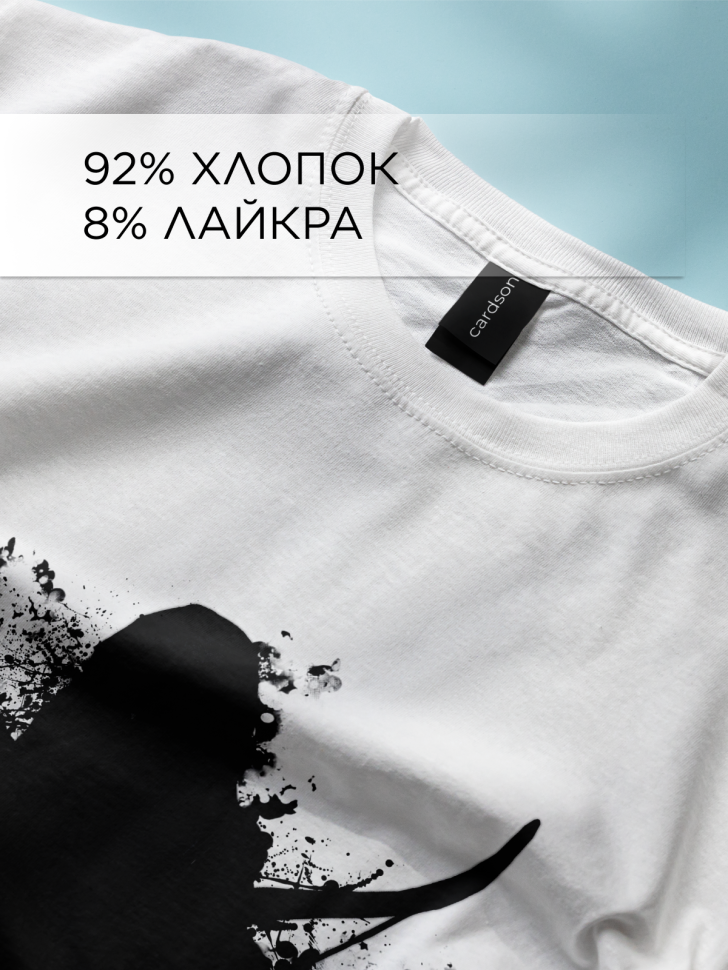 Футболка оверсайз универсальная с принтом ТЬМА