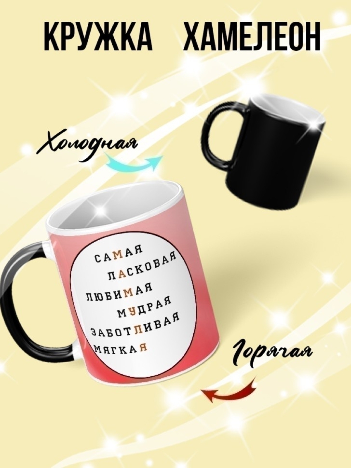 Кружка хамелеон подарок на день рождения любимой мамуле