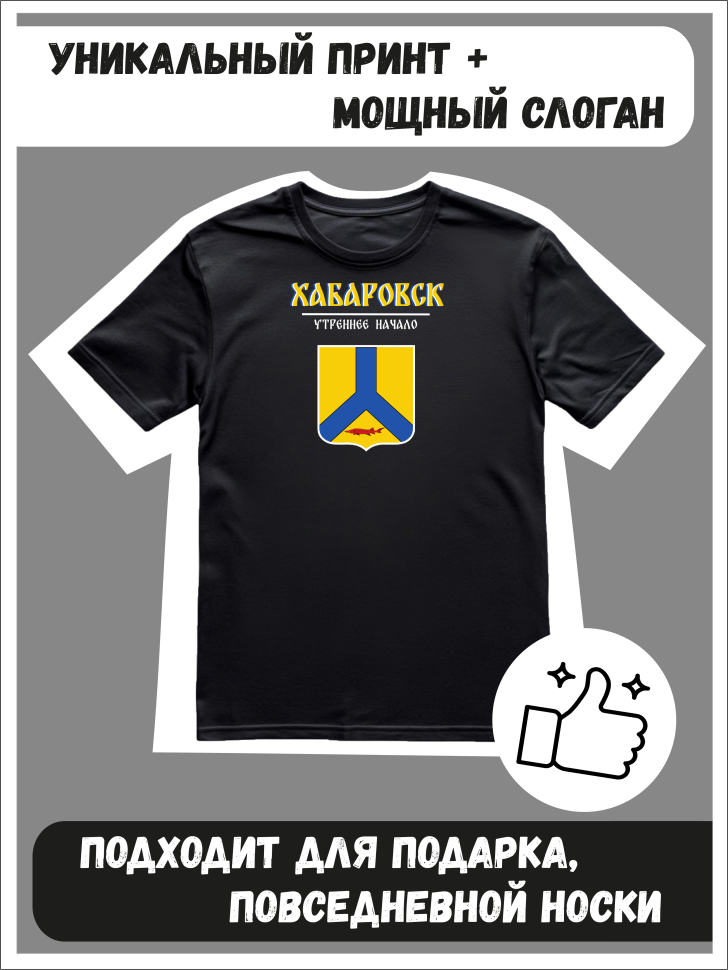Футболка оверсайз с гербом Хабаровск 2