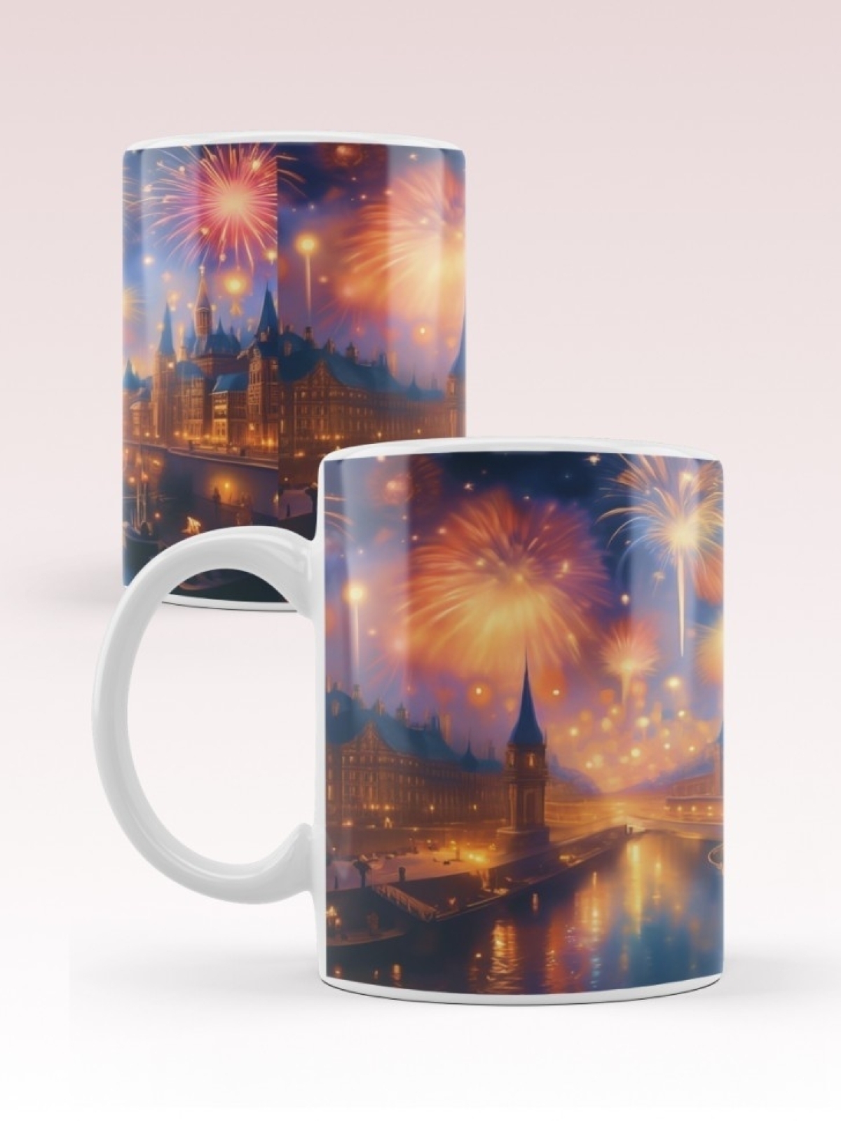 Кружка с принтом "Салют" объем 330мл. Кружка с принтом "Салют" объем 330мл.