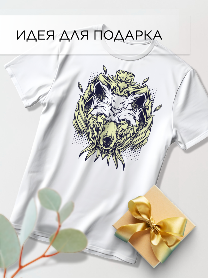 Футболка оверсайз с принтом Феникс белая