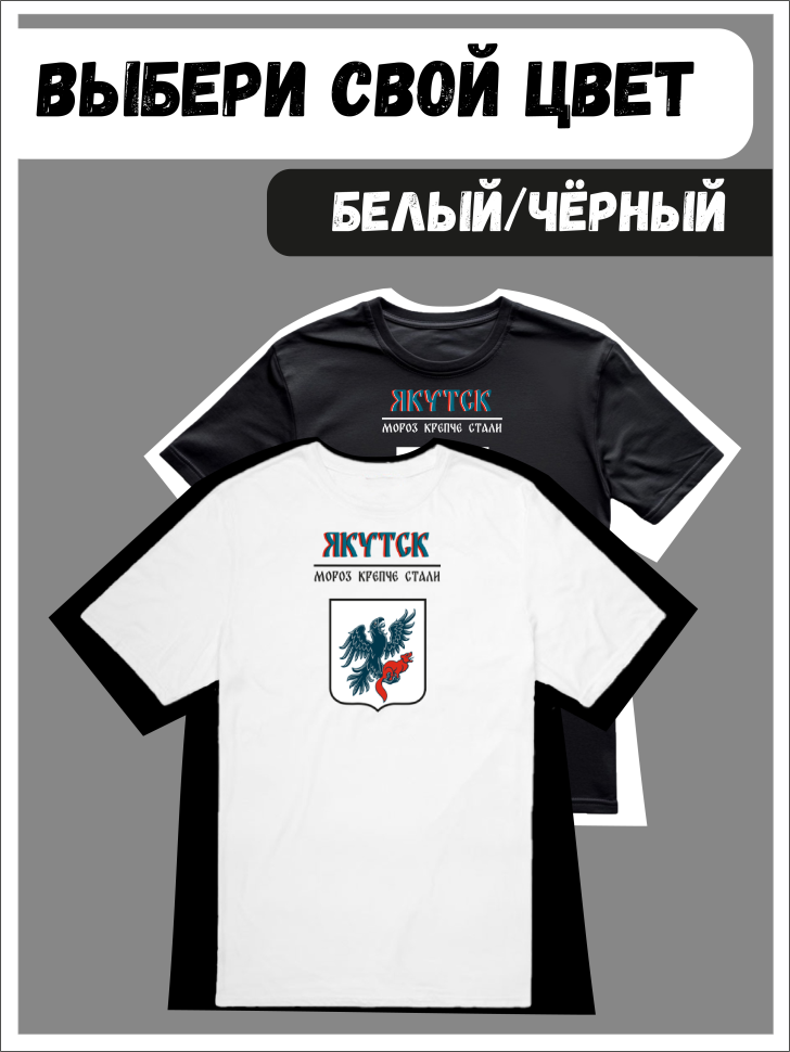 Футболка оверсайз с гербом Якутск 2