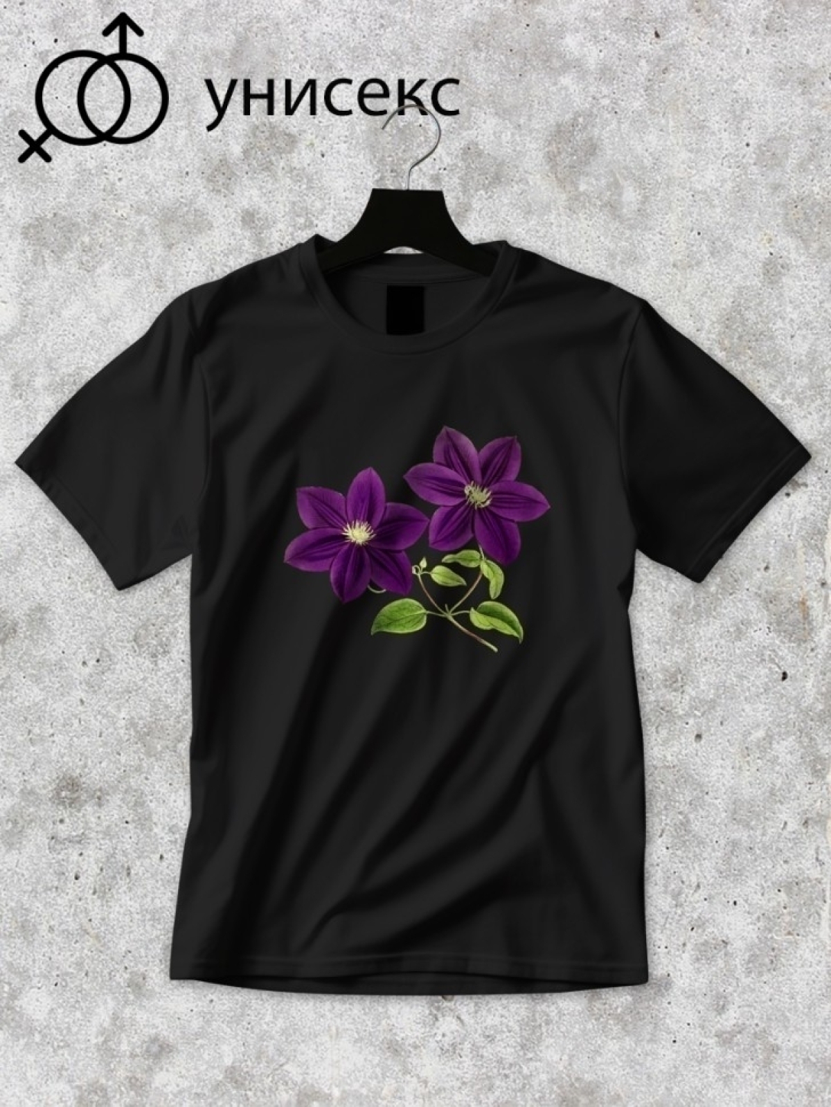 Футболка оверсайз с принтом букет цветов 2