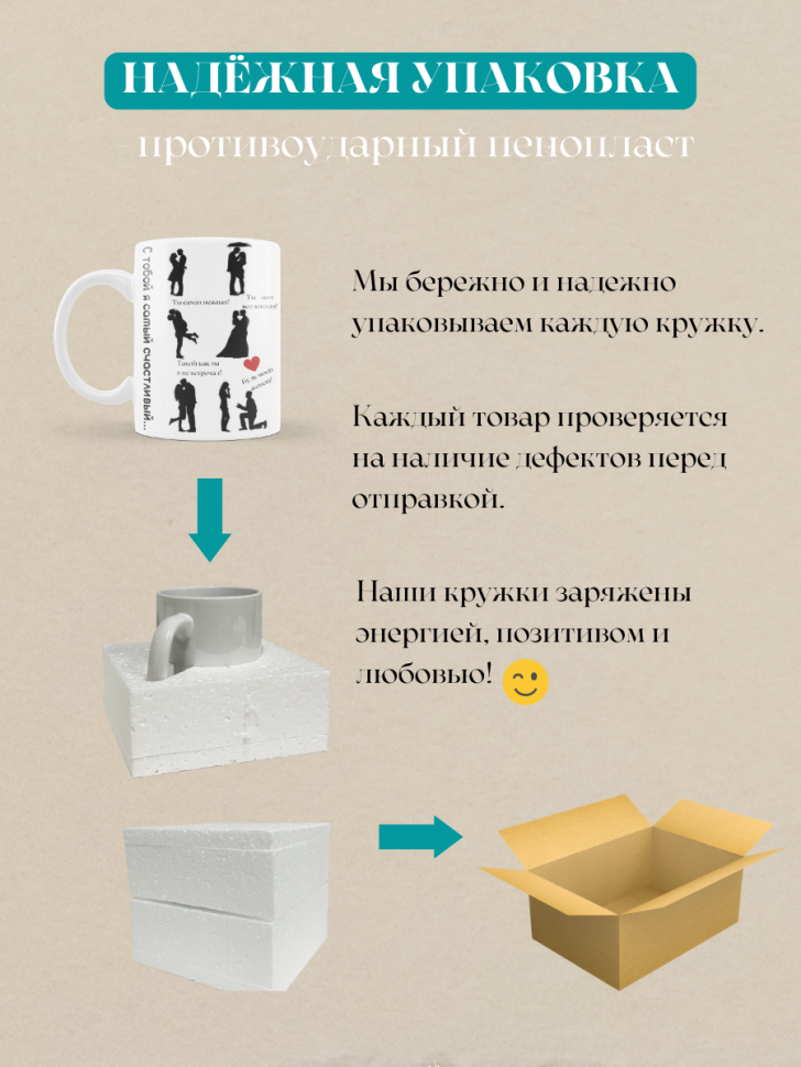 Кружка влюбленным на свадьбу ДЛЯ НЕЁ