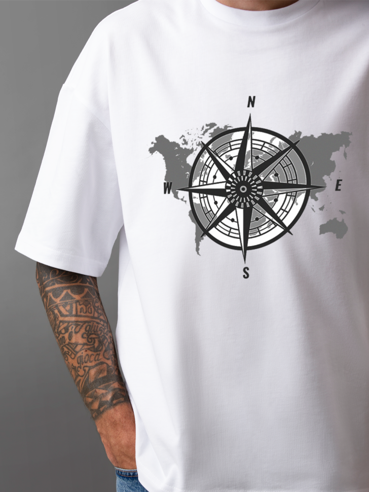 Футболка оверсайз мужская с рисунком карта Футболка оверсайз мужская с рисунком карта