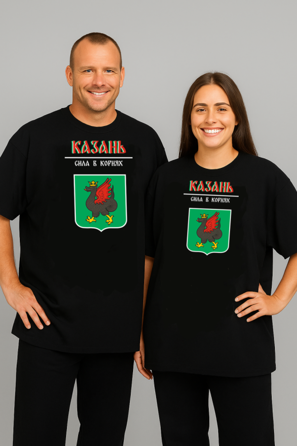 Футболка оверсайз с гербом Казань 2 Футболка оверсайз с гербом Казань 2
