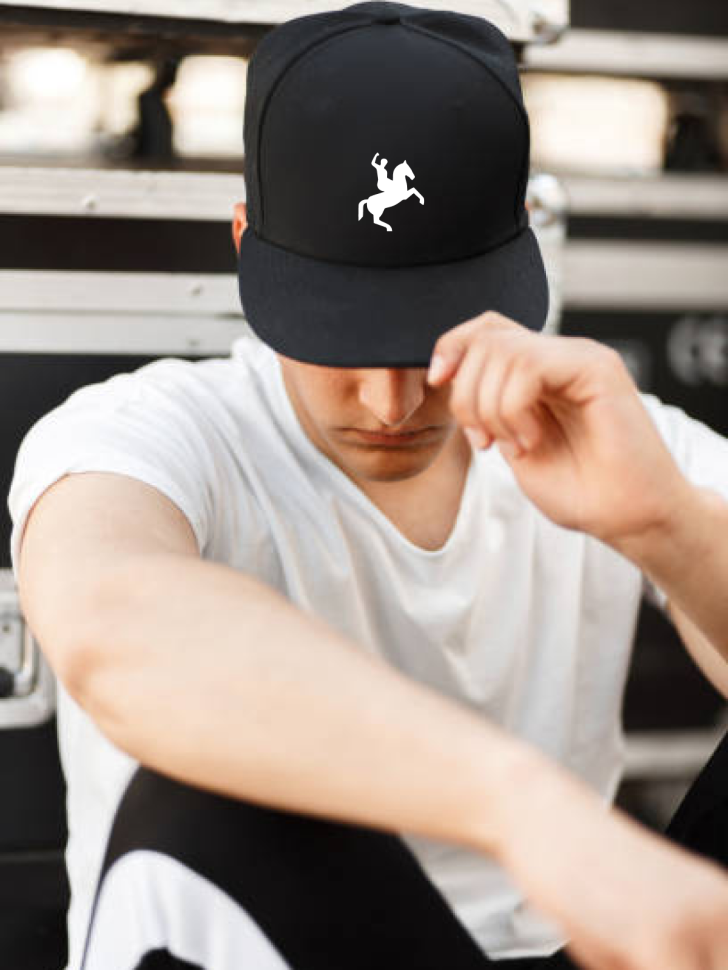 Бейсболка кепка черная лошадь наездник onesize Бейсболка кепка черная лошадь наездник onesize