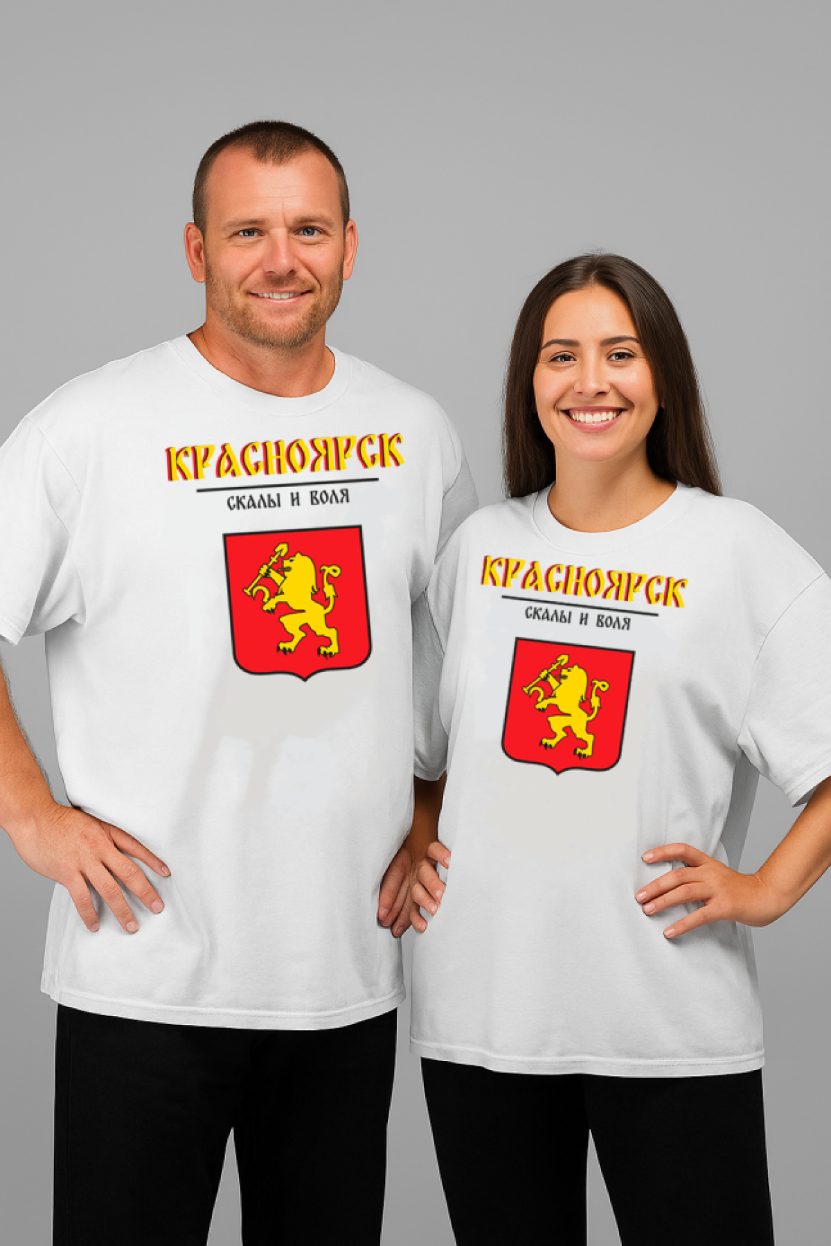 Футболка оверсайз с гербом Красноярск 1