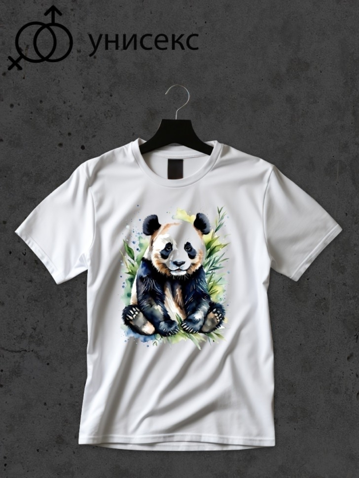 Футболка оверсайз с принтом панда 2