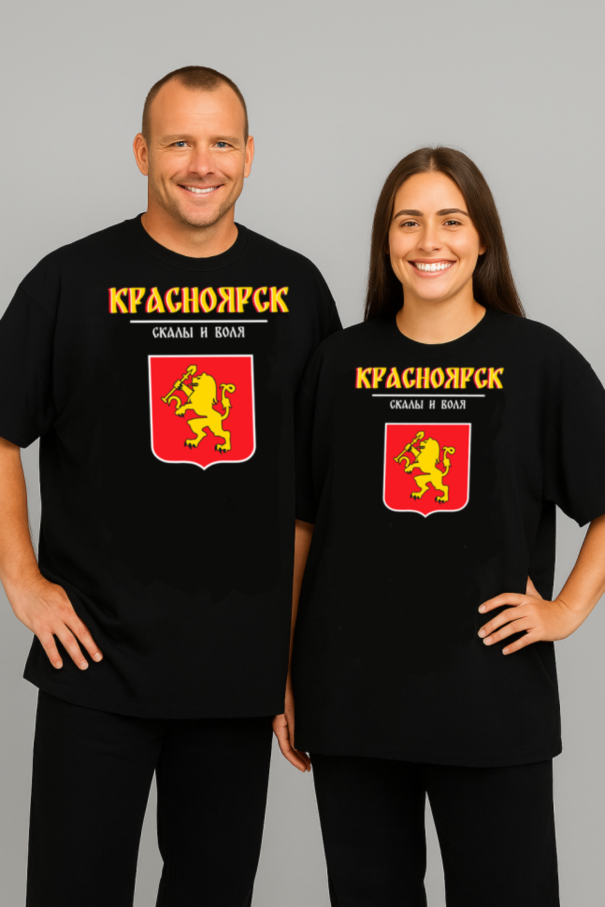 Футболка оверсайз с гербом Красноярск 2