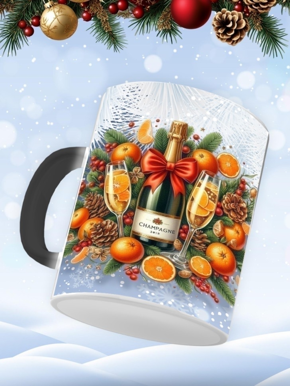 Подарок на новый год кружка хамелеон керамическая Подарок на новый год кружка хамелеон керамическая