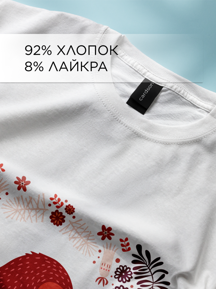 Футболка оверсайз универсальная с принтом Птица Футболка оверсайз универсальная с принтом Птица