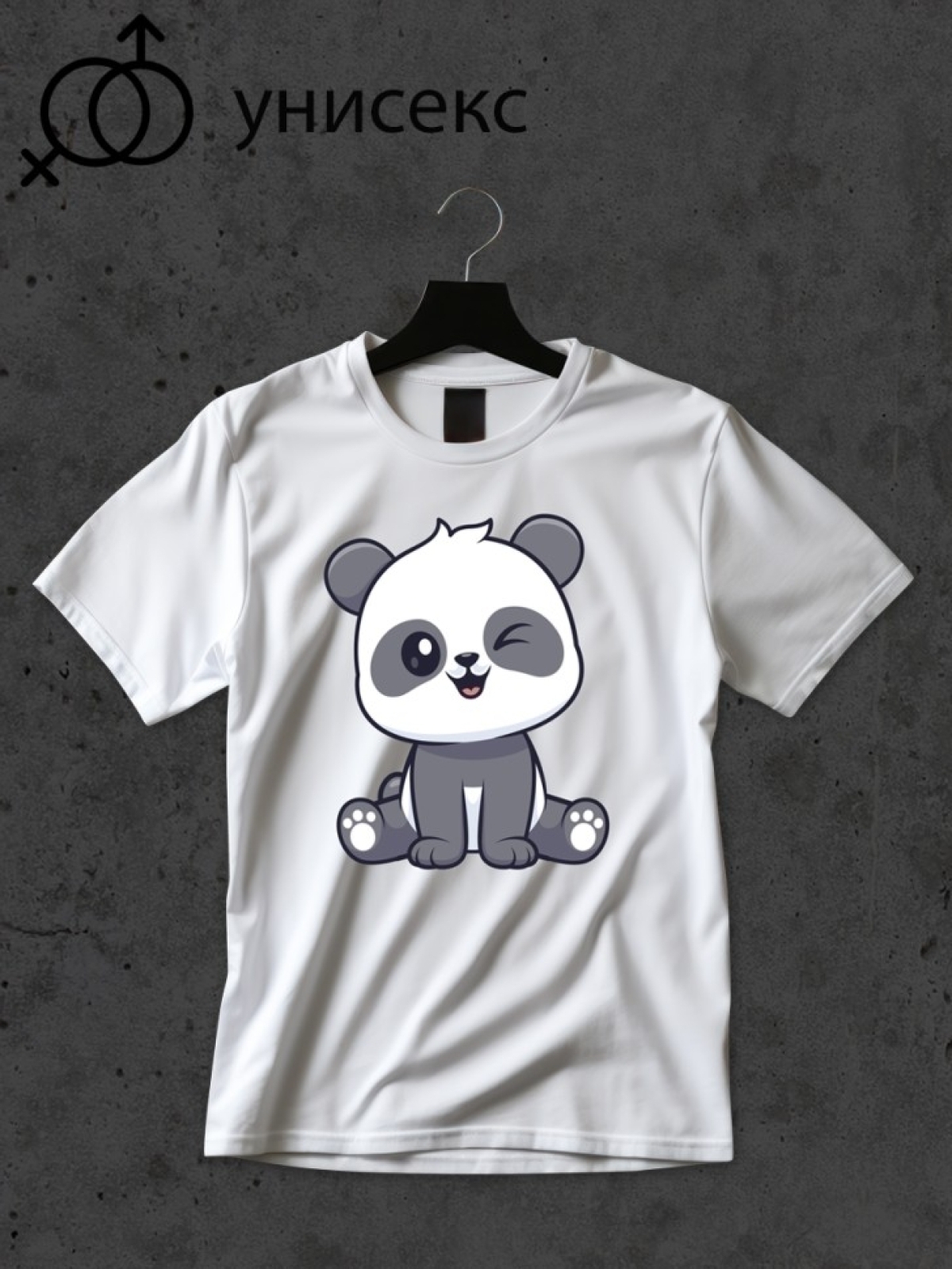 Футболка оверсайз с принтом панда 4