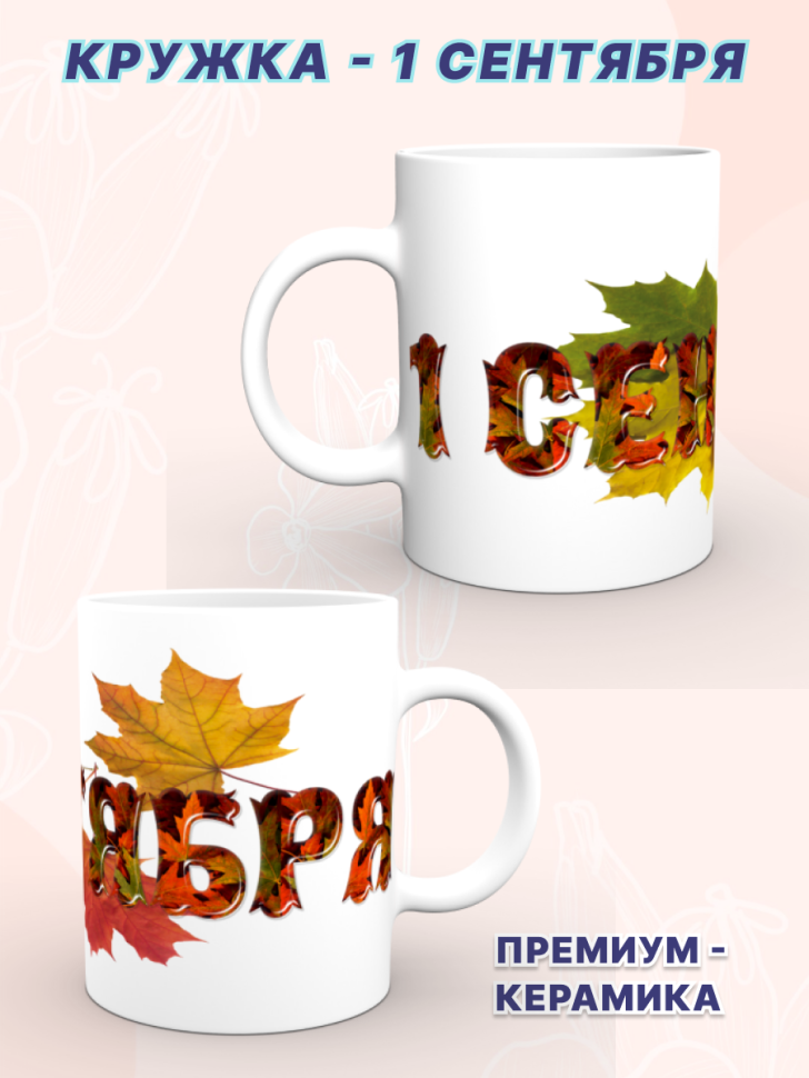 Кружка подарок на 1 сентября. Здравствуй школа! Снова в школ