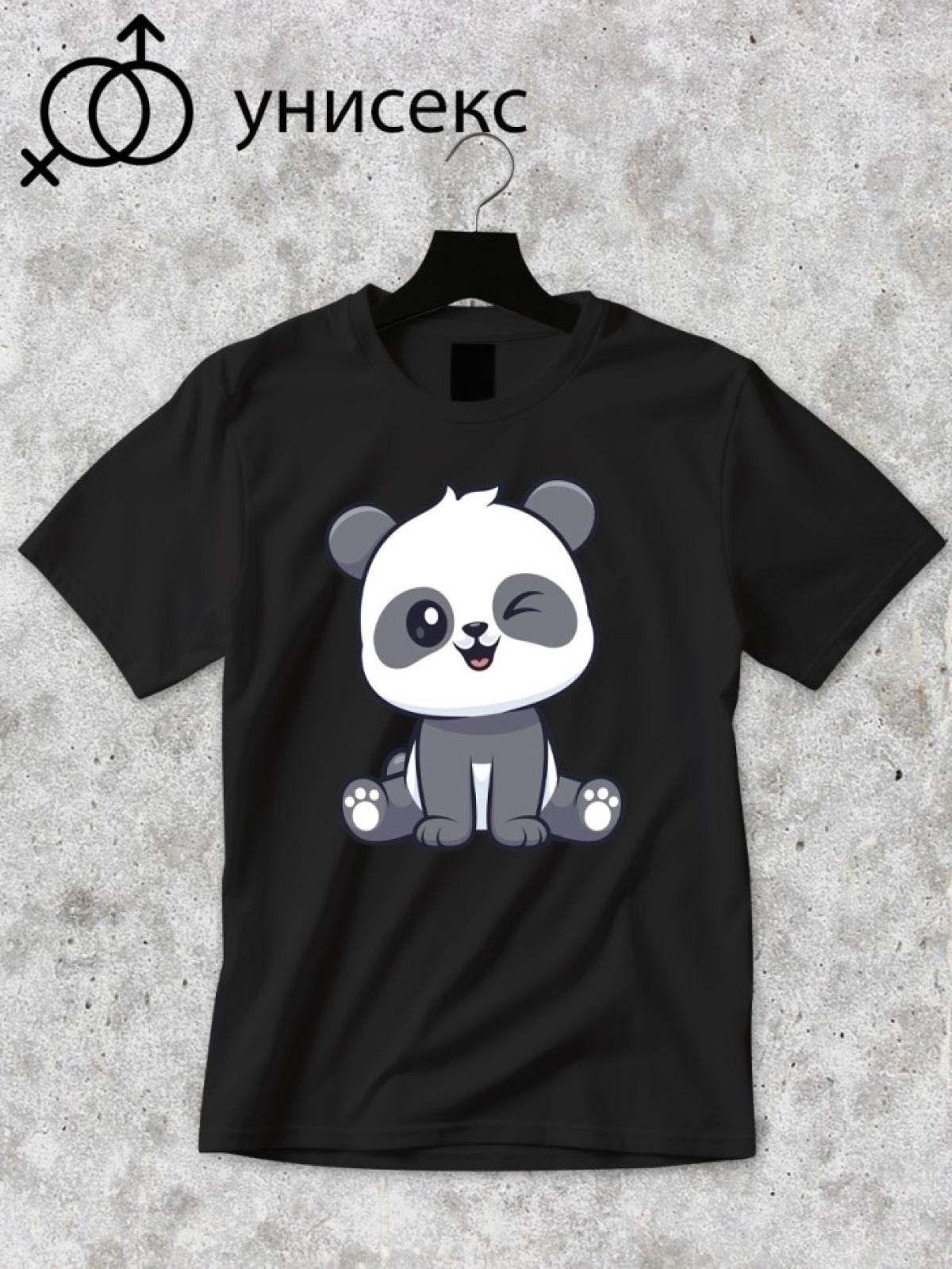 Футболка оверсайз с принтом панда 4