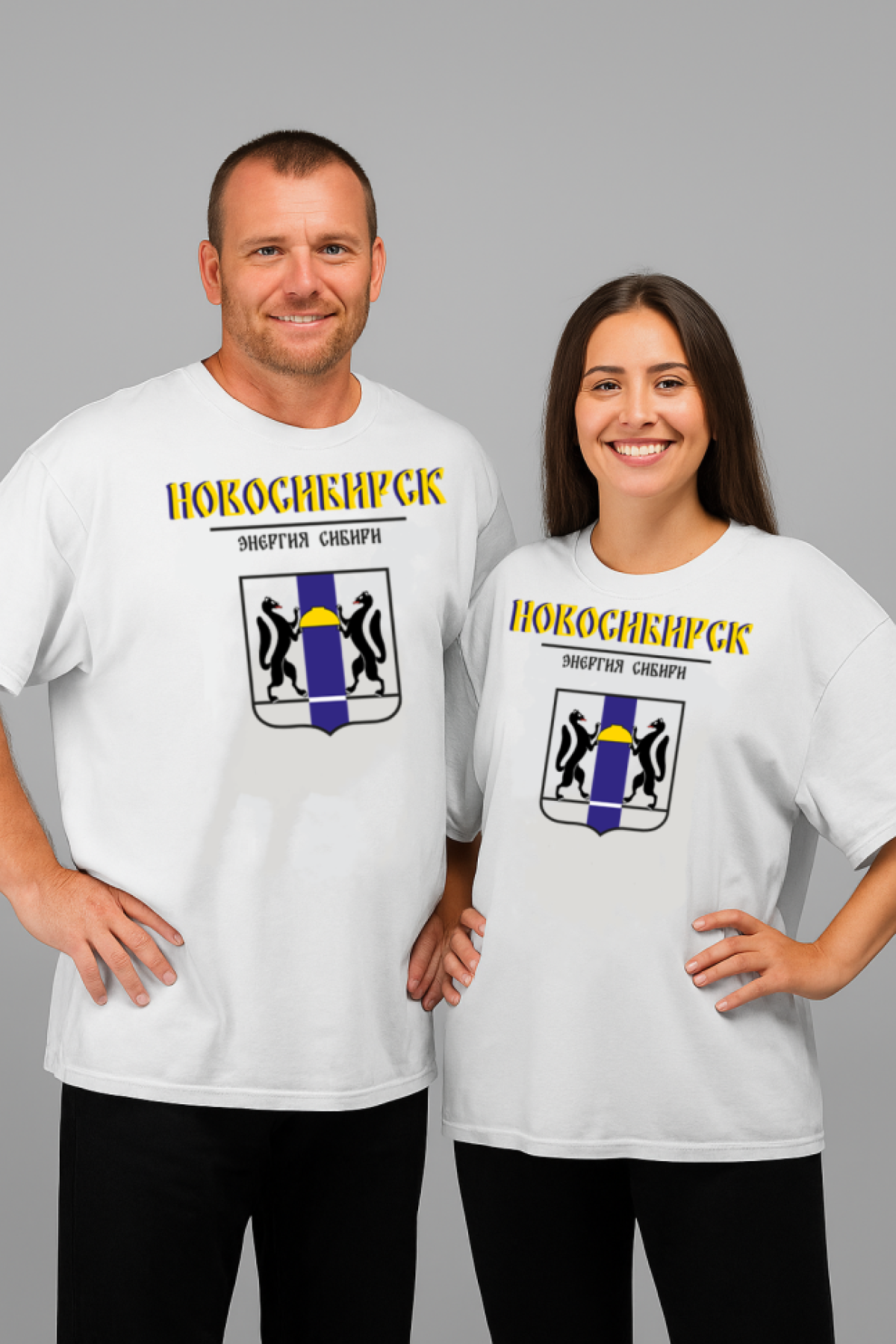 Футболка оверсайз с гербом Новосибирск 1