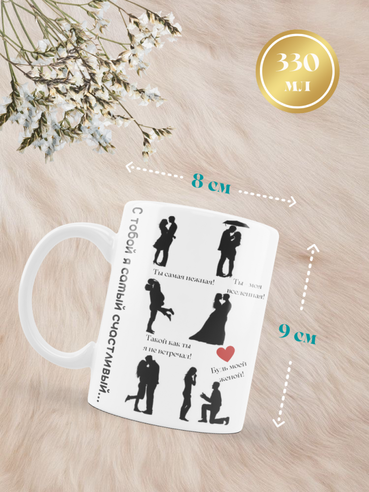 Кружка влюбленным на свадьбу ДЛЯ НЕГО