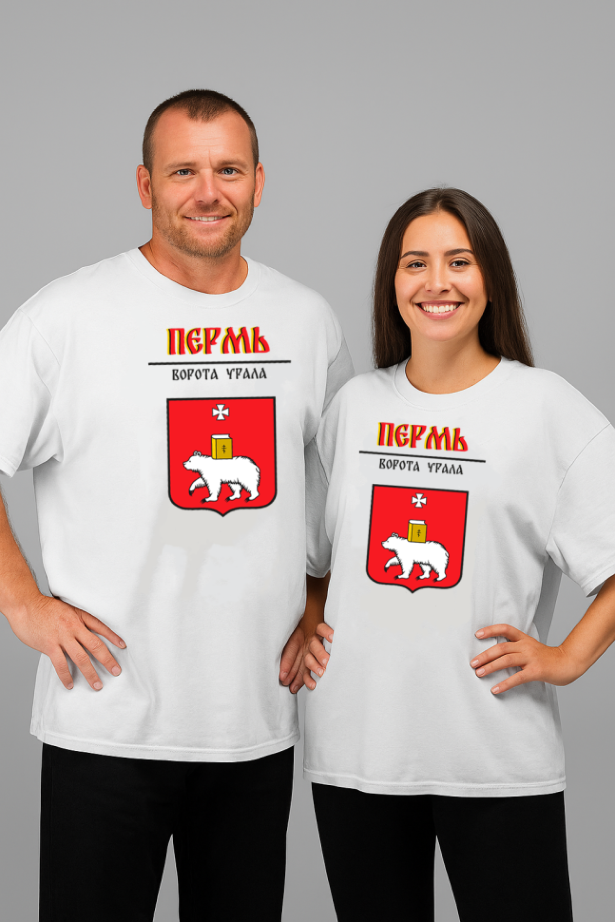 Футболка оверсайз с гербом Пермь 1